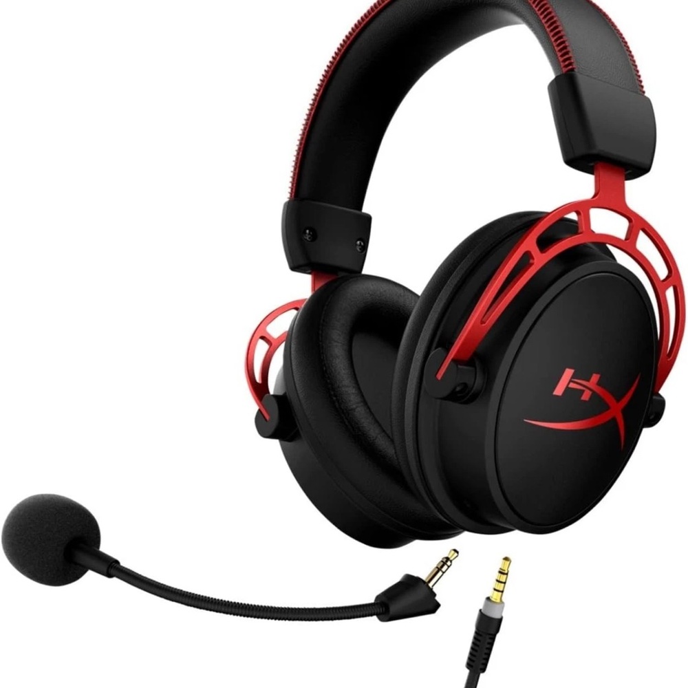 Hype Gaming Headset in Black and Red with Detachable Mic